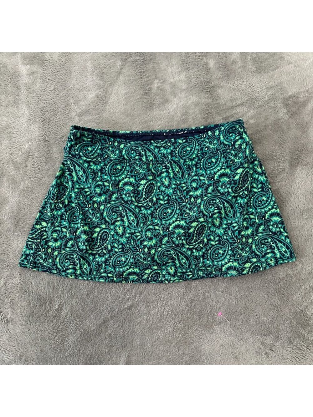 Lands' End Swimsuit Bottom Swim Skirt Women's 10 Petite Navy